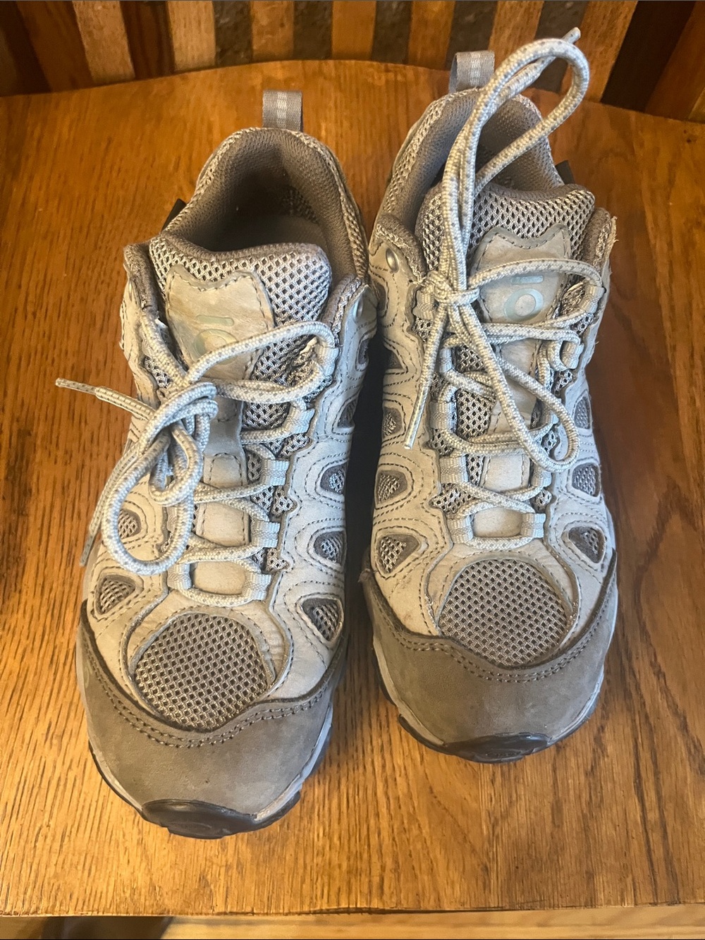 Women’s Gray Mesh & Suede Trail Sneakers - Comfortable Everyday Support